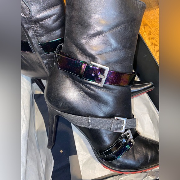 Giuseppe Zanotti Red bottom w/multi media buckled straps boots. Size 40 ***SOLD* - Picture 13 of 17